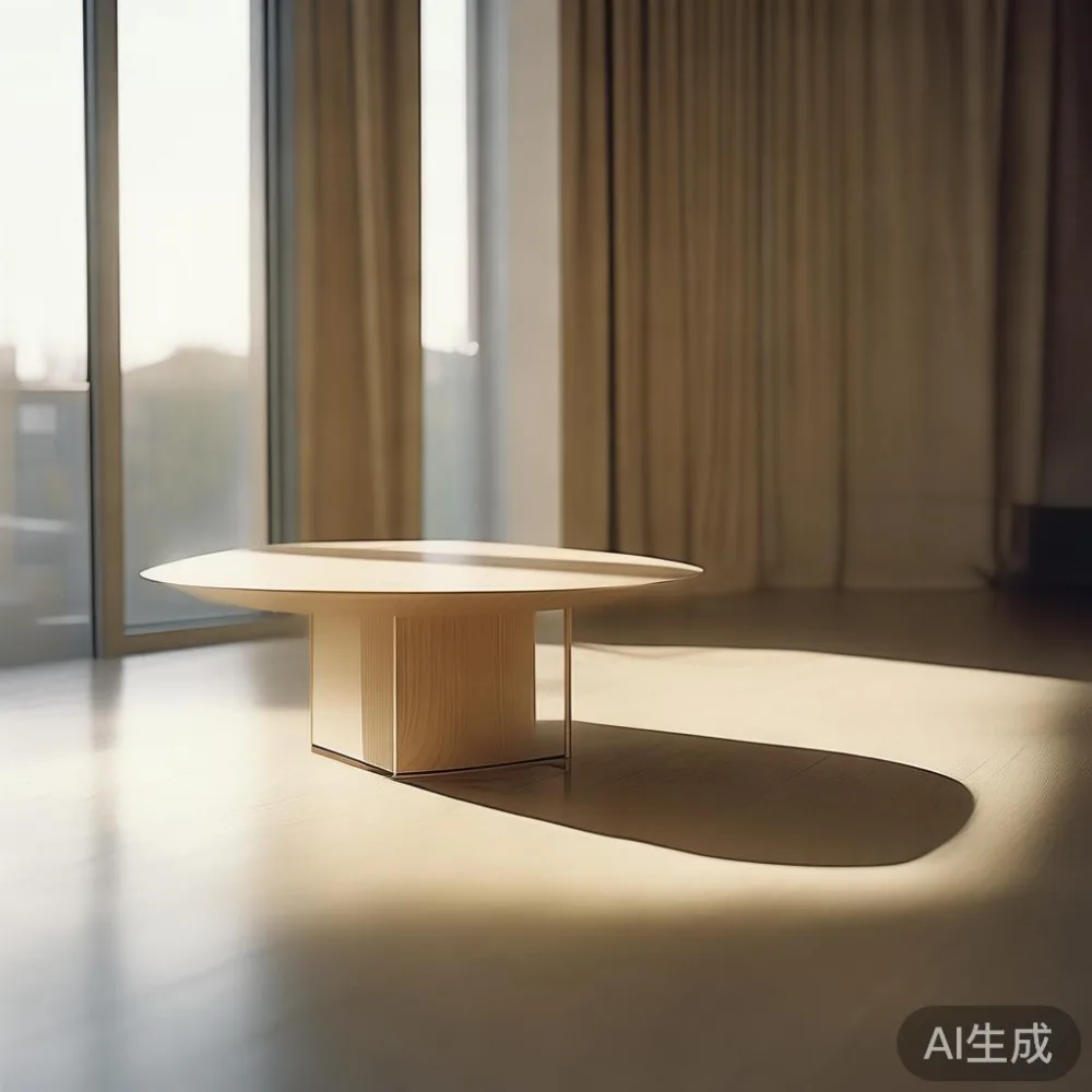 自然光の入る部屋に置かれた家具