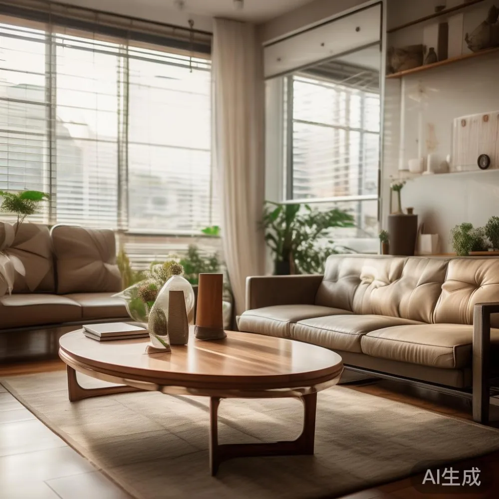 ベニヤと無垢材を5年で比較|コーヒーテーブルJPの初期費用と維持費 — in a sunlit Singapore HDB living room, morning l