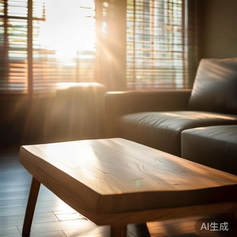 東南アジアの湿度が木製家具に与える影響と [^(^)] 失わない保管・搬入方法 — in a sunlit Singapore HDB living room, morning l
