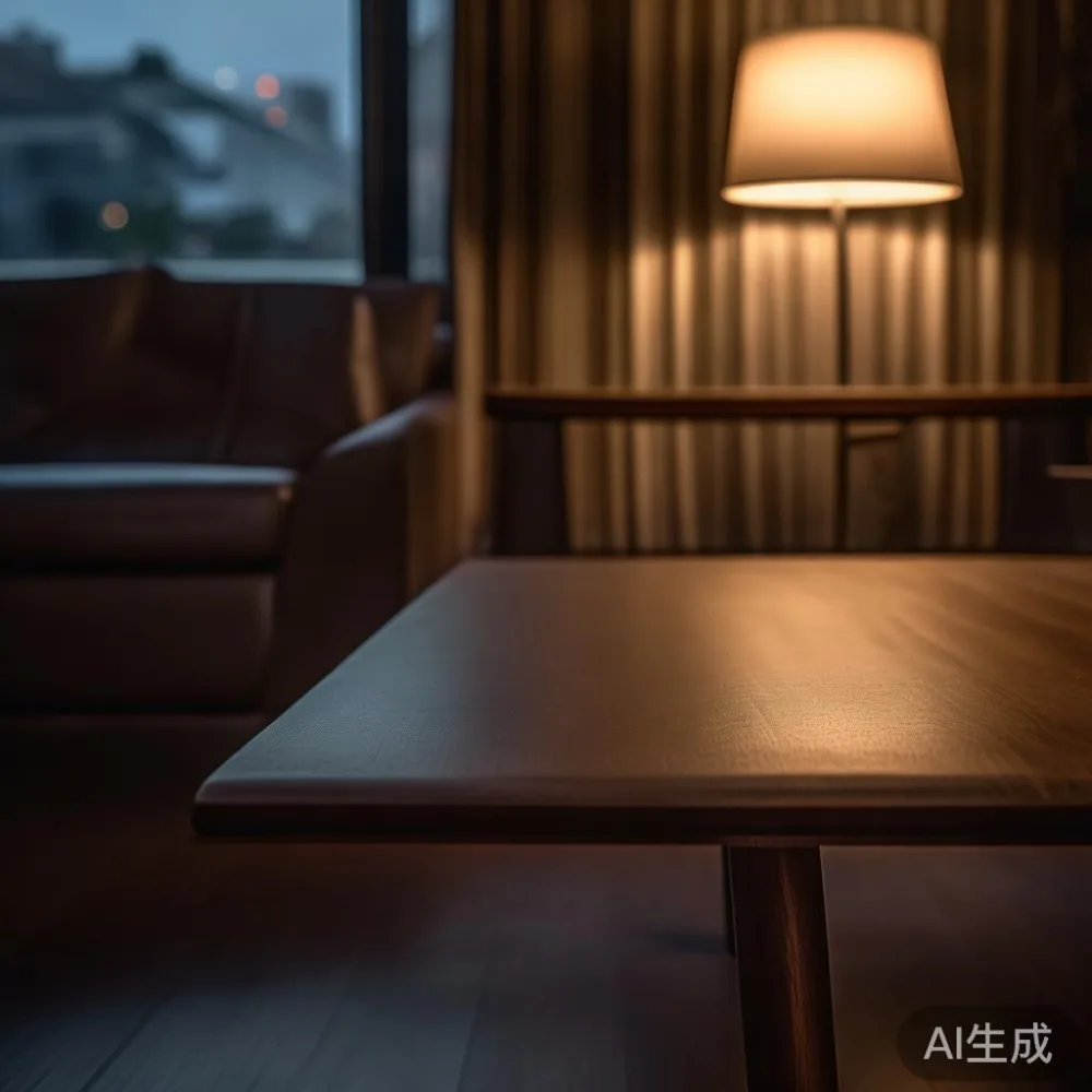 coffee table jp の配送と組立てを、alleriesごとの現状から確認する — room setting at dusk with warm lamp light, film 