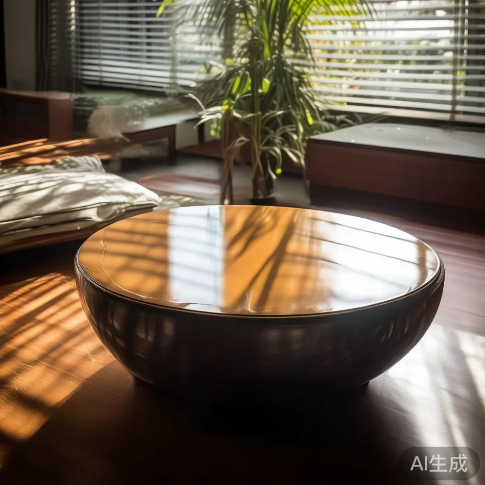 日本の高温多湿な気候でラッカー塗装の家具を守るための完全ガイド — in a sunlit Singapore HDB living room, morning l